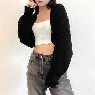 Ribbed Crop Cardigan