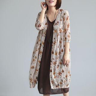 Long Light Knit Jacket