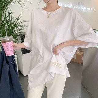Letter Patch Loose-fit T-shirt