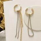 Non-matching Alloy Fringed Earring 1 Pair - Non Matching - One Size