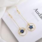 Non-matching 925 Sterling Silver Planet & Star Dangle Earring 1 Pair - Es613 - One Size