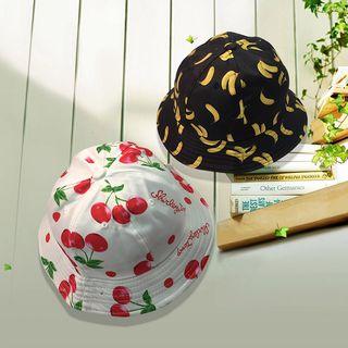 Cherry Printed Bucket Hat