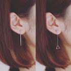 Asymmetric Drop Earrings As Figure - One Size