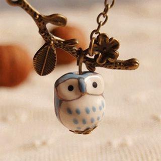 Retro Owl Necklace