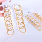 Set Of 6 Pairs: Hoop Earring Set Of 6 Pairs - Gold - One Size
