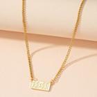 Numbering Necklace X652 - Gold - One Size