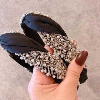 Beaded Headband Black - One Size
