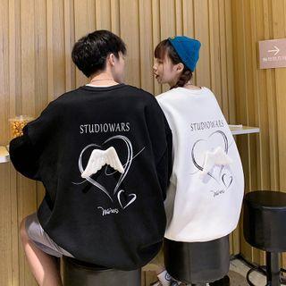 Couple Matching Wing Accent Sweatshirt