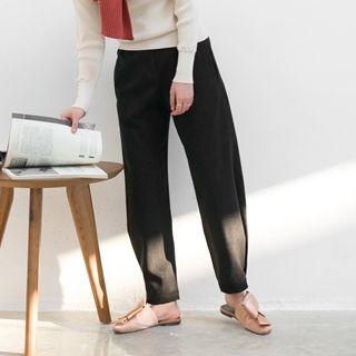 Gather-cuff Baggy Pants