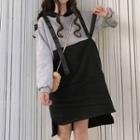 Mock Twp Piece Pullover Dress