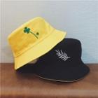 Reversible Cloverleaf Bucket Hat Black & Yellow - One Size