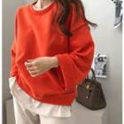 Seam-detail Loose-fit Pullover