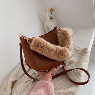 Mini Fluffy Handle Crossbody Bag