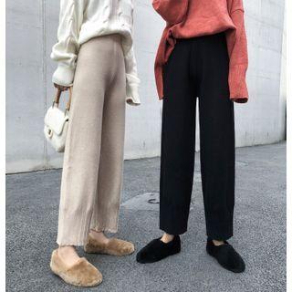 Knit Wide-leg Harem Pants