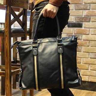 Striped Trim Tote