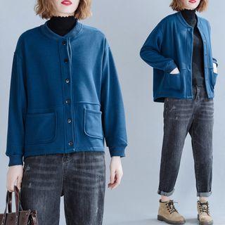 Plain Long-sleeve Bolero