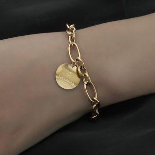 Round Medal Pendant Bracelet