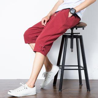 Knee-length Buckled Shorts