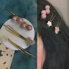 Set: Bead / Rhinestone / Star Hair Clip Set Of 3 Pieces - C72a - One Size
