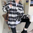 England-plain Loose-fit Shirt