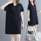 Plain Hooded T Shirt Skirt