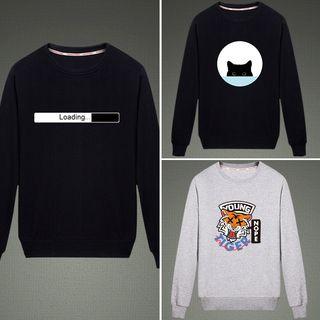 Set Of 3: Long-sleeve Printed Top