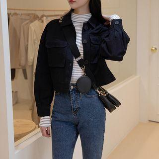 Pocket-detail Cropped Trucker Jacket