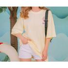 Leegong Pool Party Graphic Elbow-sleeve T-shirt