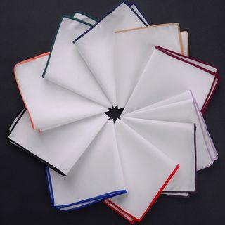 Contrast-trim Handkerchief