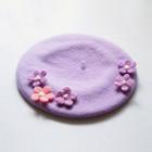 Flower Felt Beret