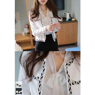 Appliqu  Cropped Jacket
