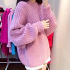Batwing Cable Knit Top