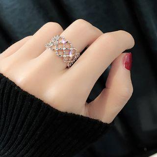 Rhinestone Lattice Ring