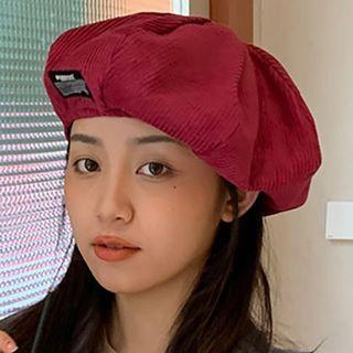 Applique Corduroy Beret