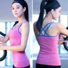 Cross-strap Workout Camisole Top