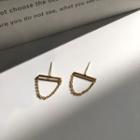 Chained Ear Stud 1 Pair - Gold - One Size