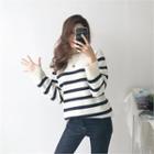 Dip-back Stripe Sweater