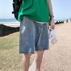 High-waist Plain Loose Fit Shorts