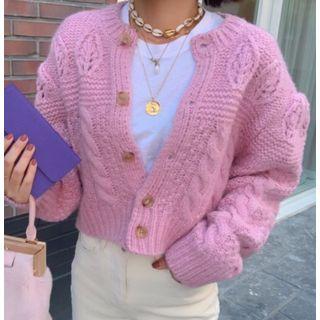 Rib-knit Cropped Cardigan