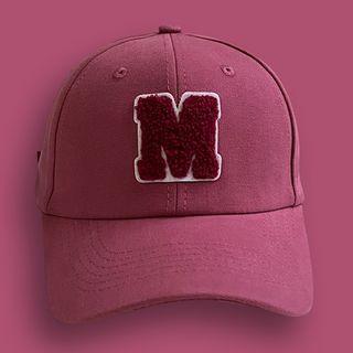 Initial M Applique Baseball Cap