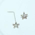 Star Dangle Earring Star - Silver - One Size