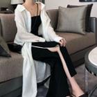 Long Shirt / Camisole Top / Slit Wide-leg Pants