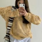 Pointelle Knit Cardigan / Sweater