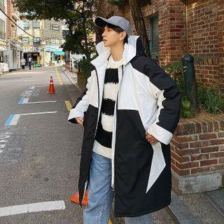 Two Tone Padded Long Coat