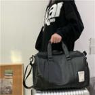 Faux Leather Gym Bag Black - One Size