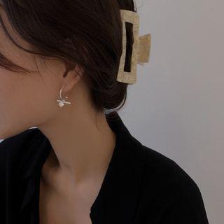 Geometric Rhinestone 925 Sterling Silver Earring
