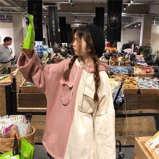 Color-block Pocket Hoodie