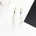 Cubic Stone Fringed Earring