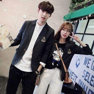 Striped Couple Matching Blazer
