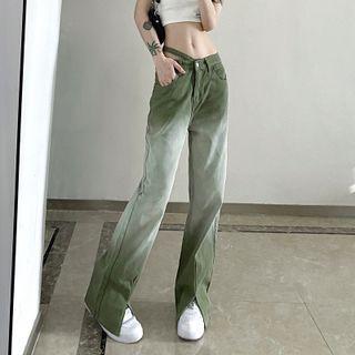 Gradient Baggy Jeans / Belt / Set